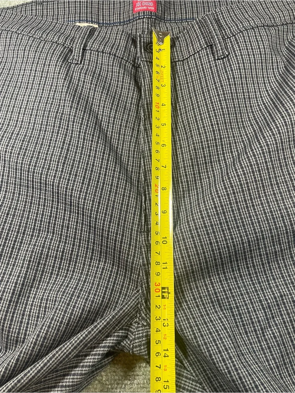 Levi's XX Chino Men's Gray & Black Checkered  Chinos 44x30